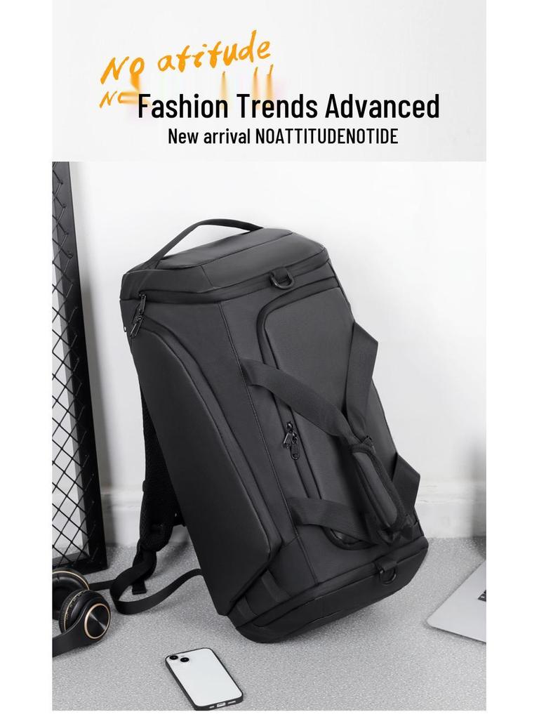 Men's High-End Wear-Resistant Insulated Travel Fitness Bag with Wet/Dry Separation