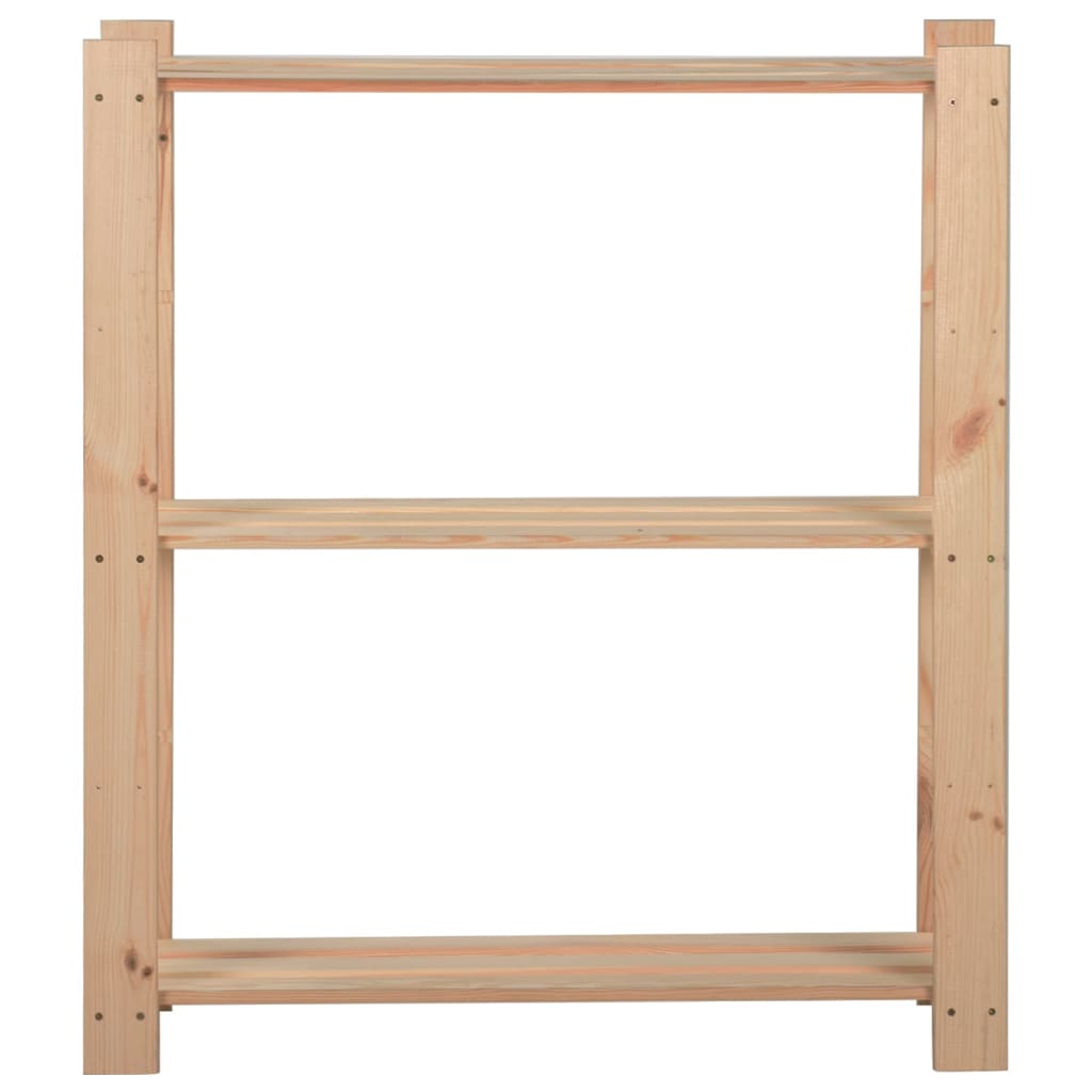 Vidaxl Regał Z 3 Półkami, 80X28,5X90 Cm, Drewno Sosnowe