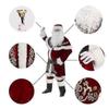 8 Pcs Mens Santa Costume Set Christmas Deluxe Velvet