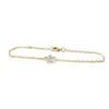 Les Trésors De Lily [J0100] - Gold Plated Bracelet 'Flora'