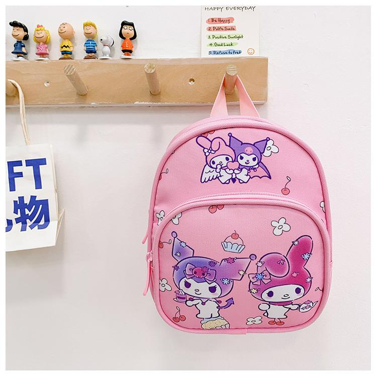 Cute Melty Cartoon Backpack For Boys And Girls Lightweight Fashionable School Bag Pink