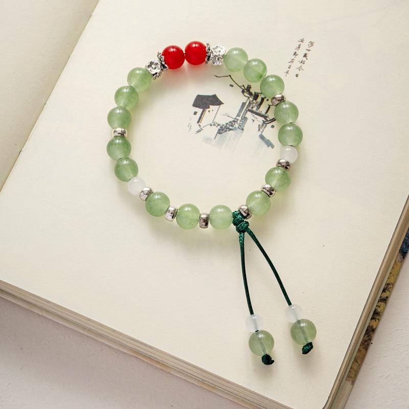 

Керамический браслет из бусин конфетных цветов - Эластичный, Не выцветающий, В древнем стиле для девочек.