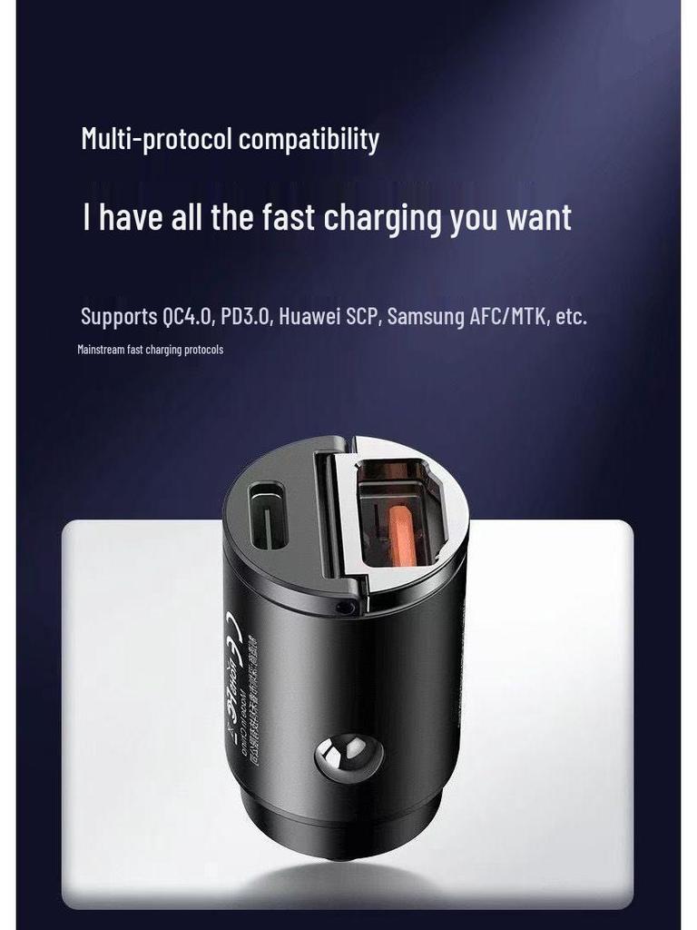 Super Fast Car Charger with 16-Port Cigarette Lighter Adapter for Huawei, Xiaomi, and Apple Devices
