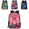 Invader Zim Dib Gaz Cartoon Animated Character Printed Childrens Backpack For School Use