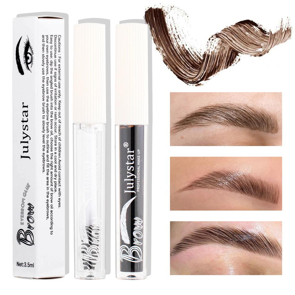 Long-lasting Waterproof Eyebrow Raincoat Styling Eyebrow Glue Non-smudging Natural Three-dimensional Quick-drying Eyebrow Dye Glue