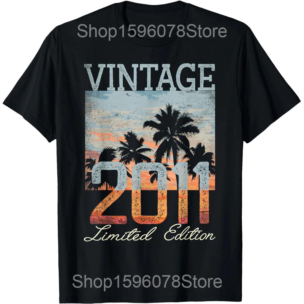 Est 2011 Limited Edition 15th Birthday Gifts 15 Year Old T Shirts Men Women Streetwear Tee Short Sleeve Unisex Loose Clothing