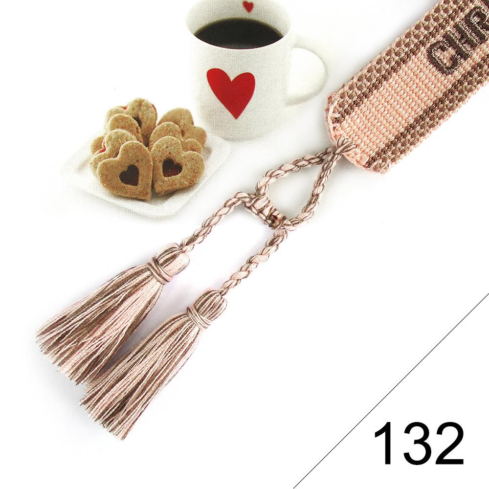 Custom Bohemian Embroidered Bracelet with Tassel and Woven Rope - Handmade Jewelry for Couples and Women
