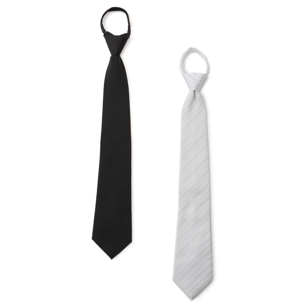 ORIHICA One-Touch Tie 2-Piece Set Box Easy Wear Zipper Gift Present Men
