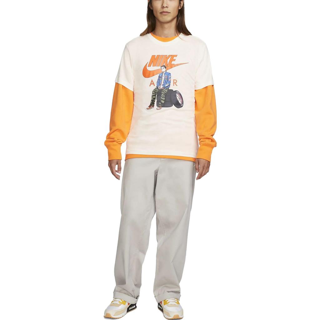 New Nike T Shirts Men's Light Ivory FD1333-110