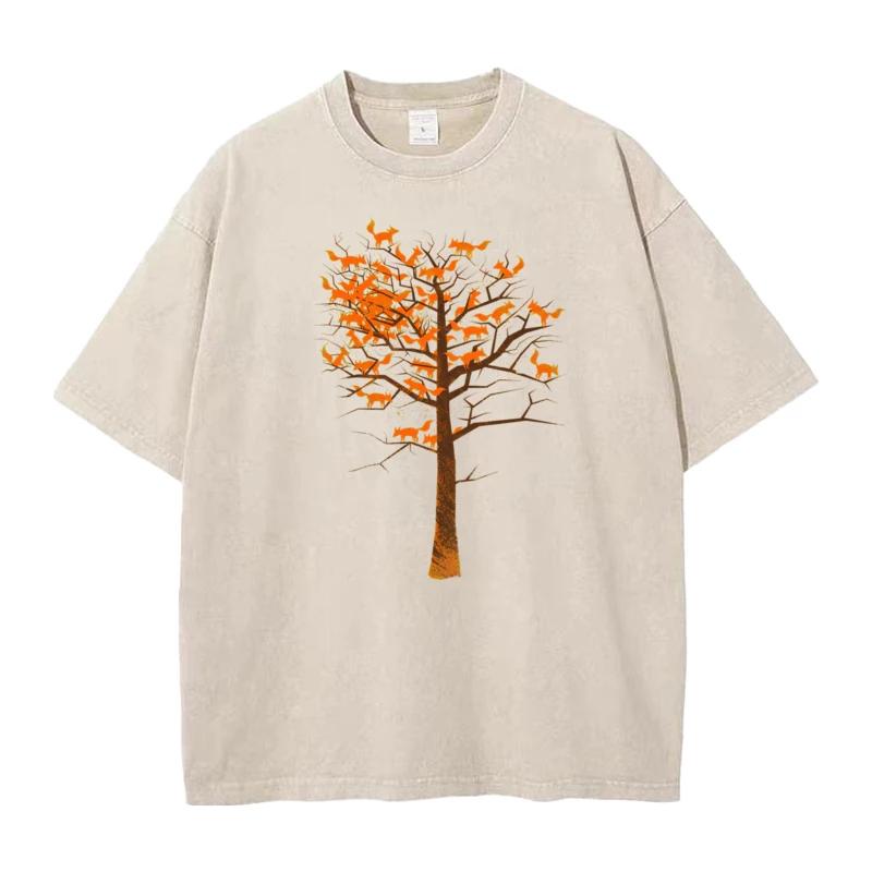 Vintage T Shirt Graphic Short Sleeve Funky Crew Neck Pure Cotton Tops Tees Washed Tee-Shirt Gift Idea Mother Day