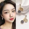 925 Silver Layered Ring Cubic Gold Earrings