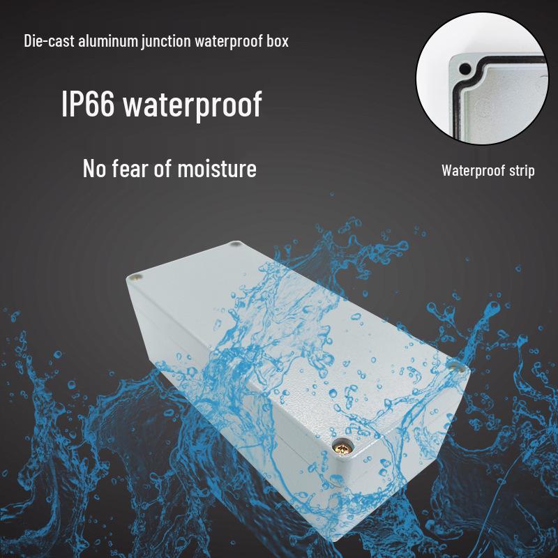 Outdoor Waterproof IP67 Aluminum Junction Box (Die-Cast Alloy, Terminal Security Sealing, FA3-1)