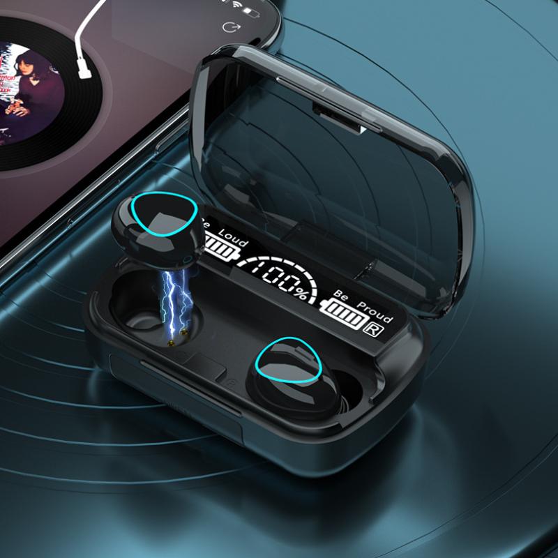 TWS Bluetooth Headset Vezeték nélküli Kétoldali Fülbe helyezhető Fülhallgató típusú Sport Headset