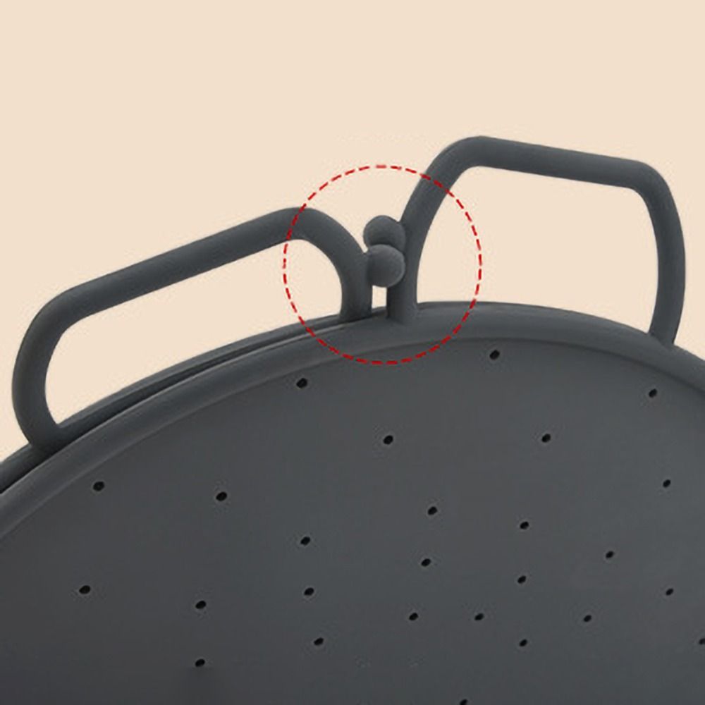 Heat Resistant Steaming Rack with Handles Drain Rack Foldable Steamer Basket  Pan