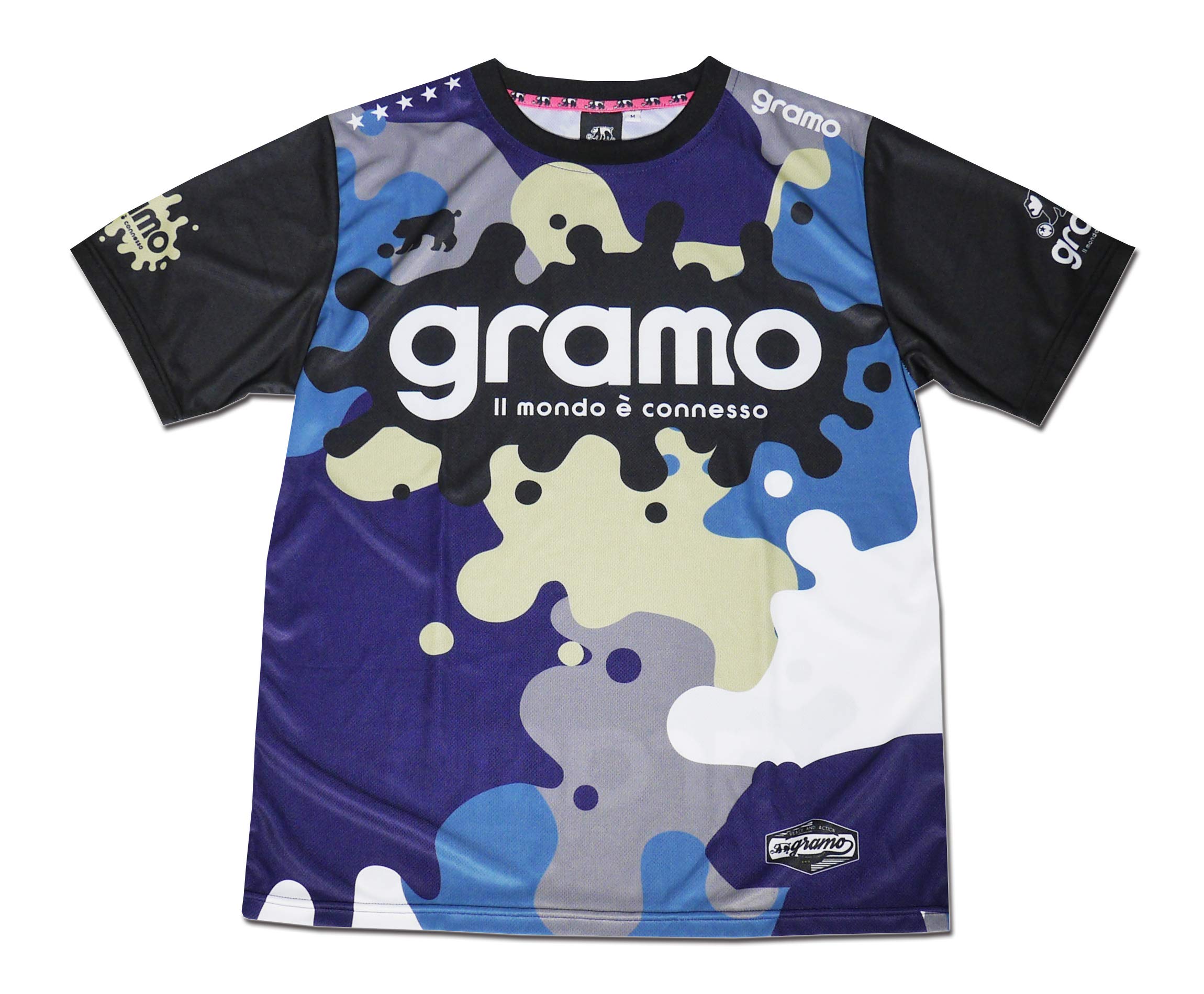 

gramo Practice Shirt Splash2 NVY P-053-03 Navy Medium