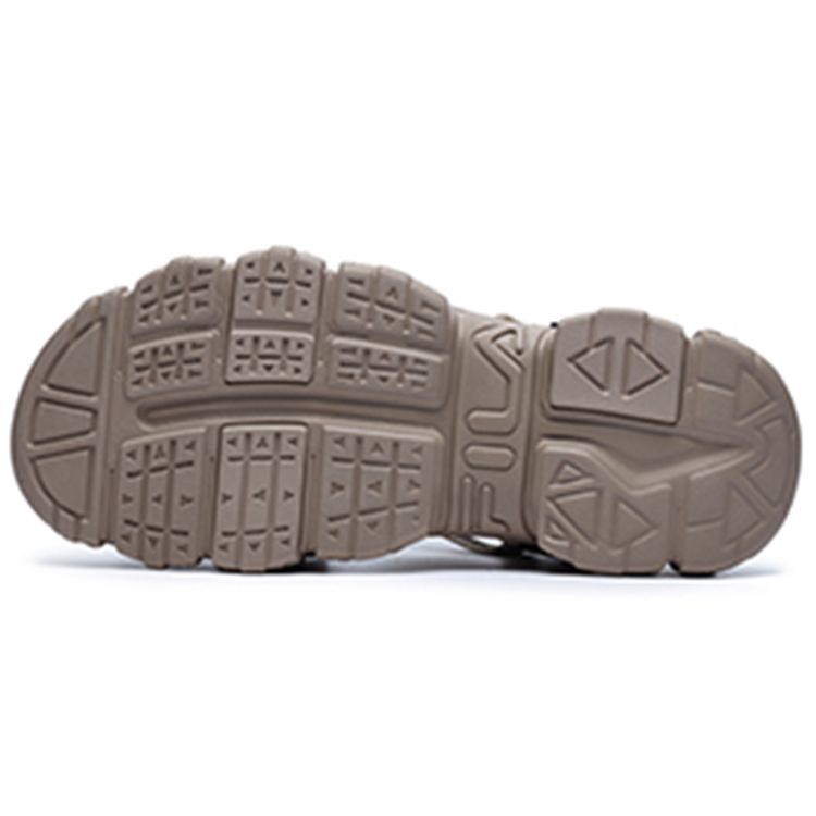 Fila Luid Sandal Cat Paw Sandal Fabric Soft Sole Sports Beach Sandals Men Sandals Khaki F12M226408FLT