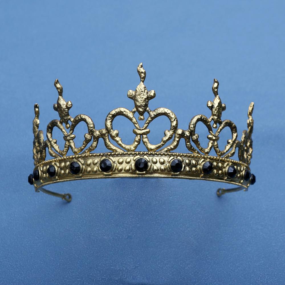 1pc Crown Bat Mitzvah Special Occasions Luxury Event Headpiece for Men Women Banquet Photography Zircon Hair Accessories