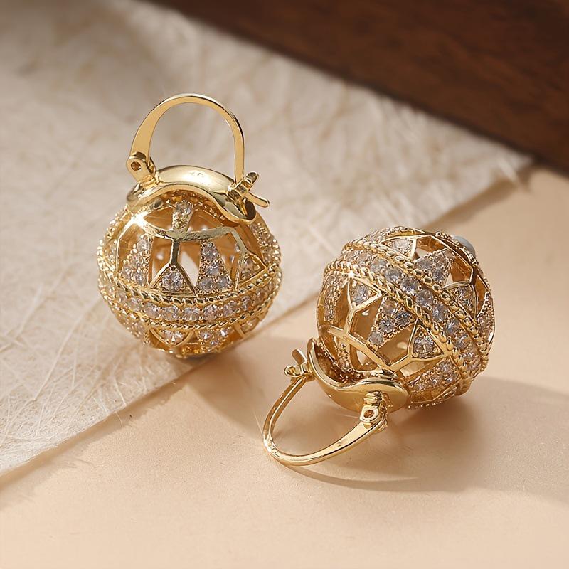 Retro Colorful Court Style Earrings - Light Luxury & Elegant Design