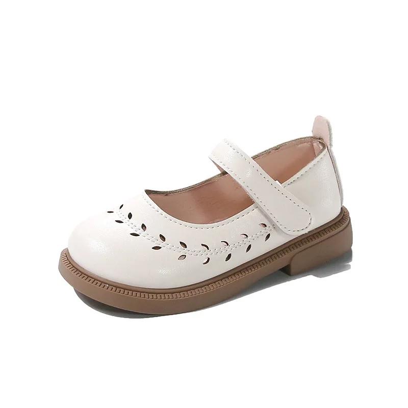 

Girls Leather Shoes Spring and Autumn New Breathable Girl Mary Jane Princess Shoes Black Performance Dance Shoes 23