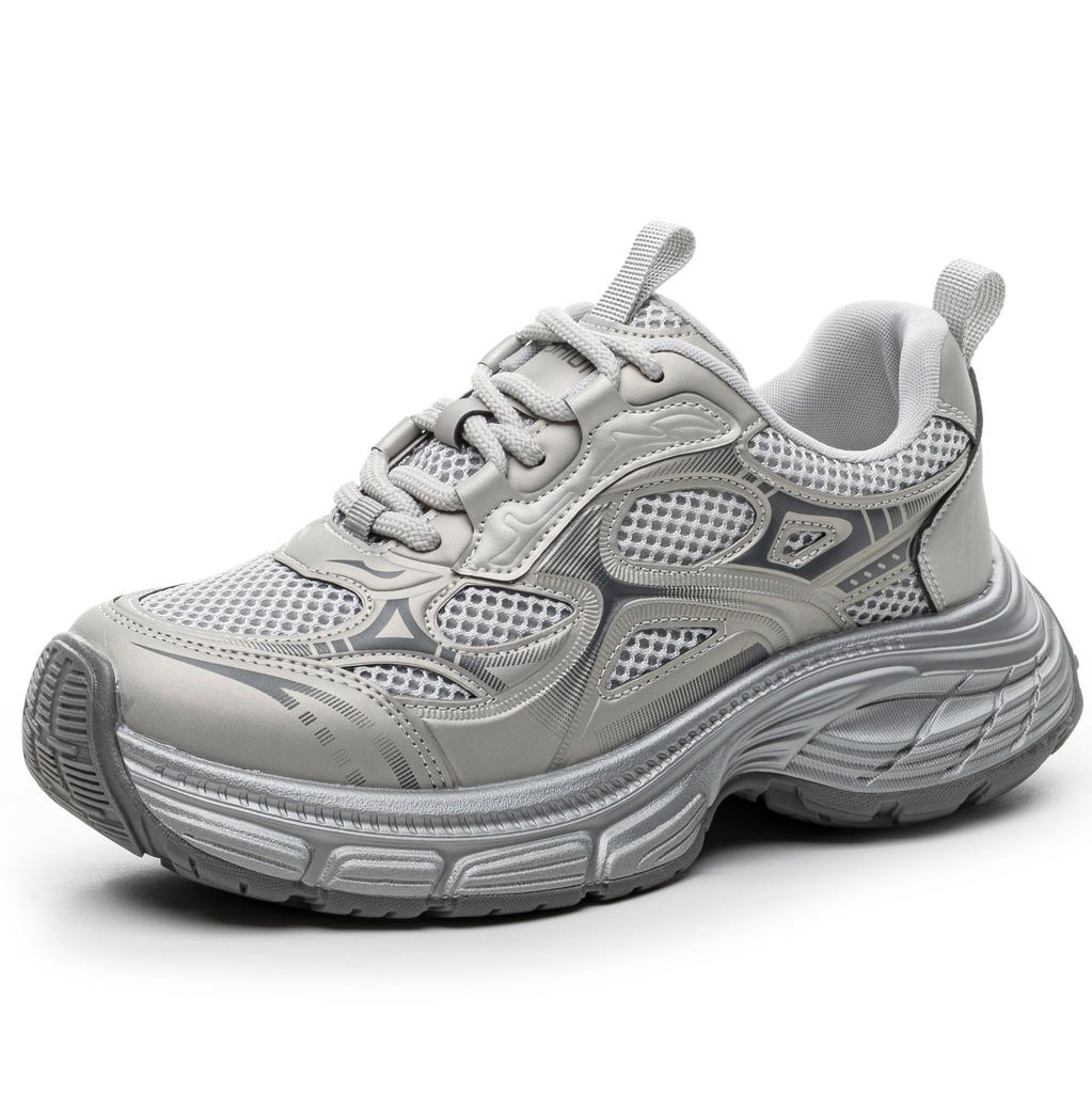 Fall Into the Nebula Spring 2025 New Trend Mesh Retro Breathable Dad Shoes Women's Platform Heightening Casual Shoes