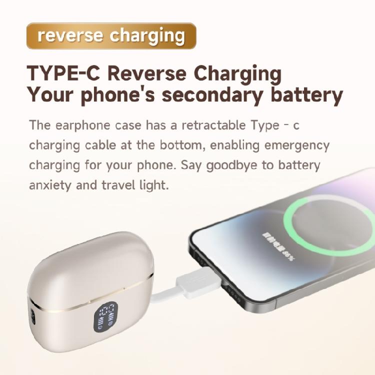 Long Wireless Bluetooth-compatible Earbuds For Conference Study 8Hrs Use Emergency Phone Charging Feature