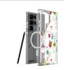 Snowman Reindeer Head Magnetic Transparent Case for iPhone 15/16/17 Pro Max - Full Coverage Protection