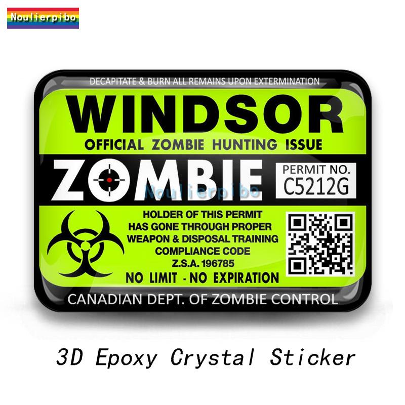 3D Stereo Fashion Epoxy Dome Flexible Car Sticker Zombie Resident Vinyl for Car Motorcycle Office Supplies diameter 5cm серый