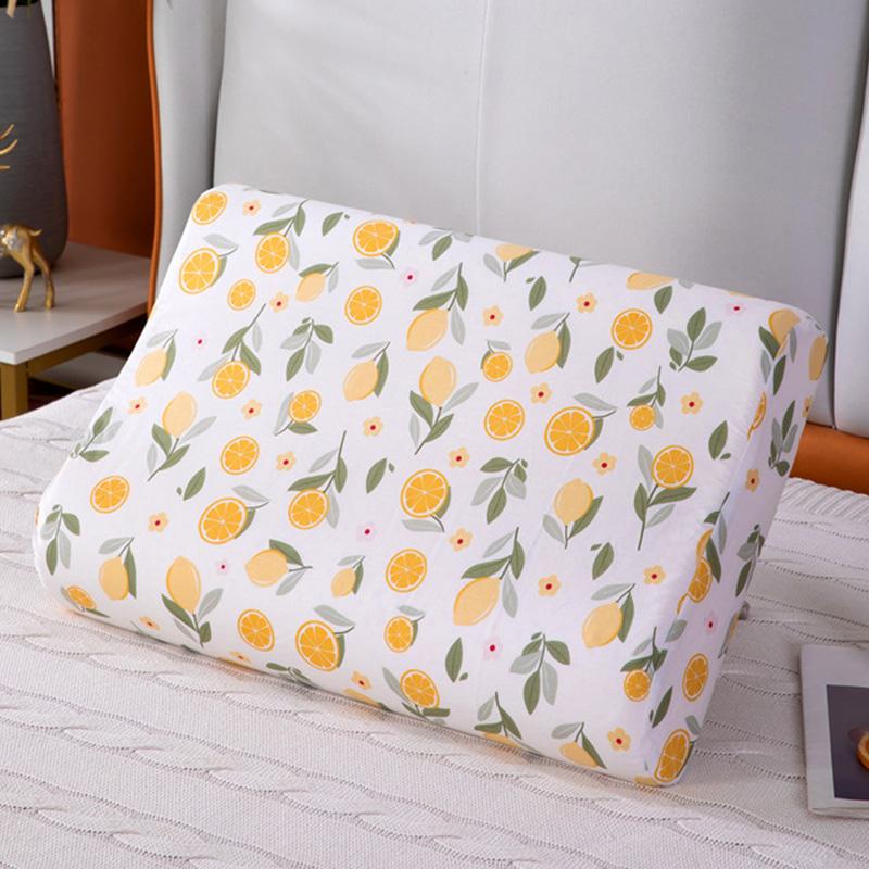 1PC 40x60 Home Supplies Cotton Pillowcase Latex Pillow Case Adult Pillow Cover Sleeping Print Memory Foam