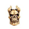 1PC Gothic Teufel Satan Ziegenhorn Schädel Messing Messer Perlen DIY Paracord Charms Schlüsselanhänger Zubehör Punk Männer Outdoor EDC Werkzeuge Lanyard Anhänger