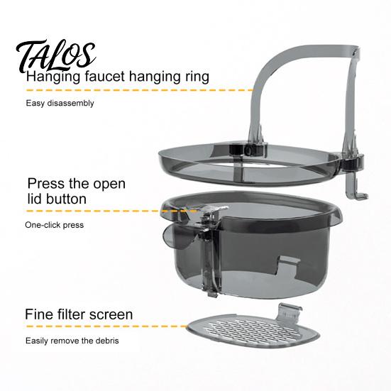 Multifunctional Kitchen Cleaning Tool Hanging Sink Drain Basket, with One-Press Food Waste Catcher, Press Type Strainer Large Capacity Plastic