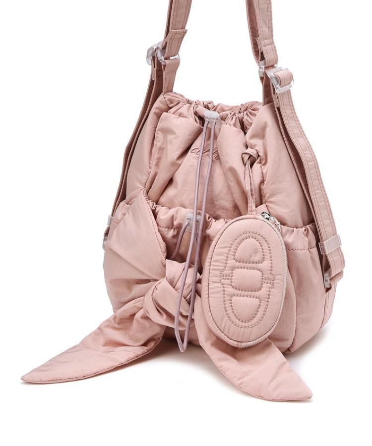 Athe Vanessabruno [Ruban] Pink Ribbon Petite Backpack And Shoulder Bag Mini Aaba6E941P2
