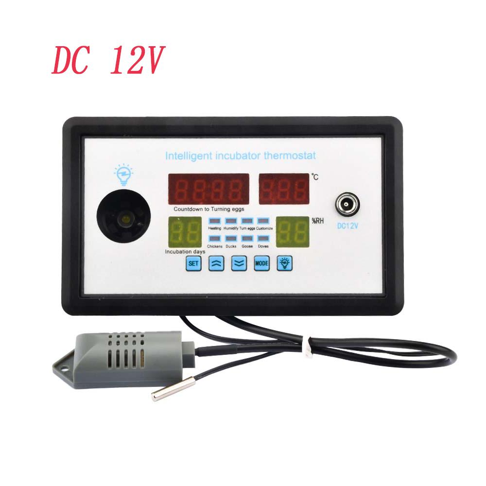 W9005 Egg Controller Incubator, Multifunction Automatic Temperature Humidity Control AC110-220V / DC 12V Thermostat Incubation