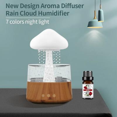 Regenwolken-Luftbefeuchter, Pilz-Diffusor für ätherische Öle, Wolken-Luftbefeuchter, Regentropfen-Baby-Luftbefeuchter