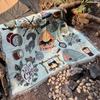 Decke Strand Boho Dekorativ Außenmatte Picknick Camping für Bauernhaus
