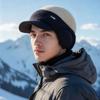 Windproof Winter Thermal Knitted Baseball Cap with Ear Protection for Men and Women OutdoorSports Running Hiking Beanie Warm Hat