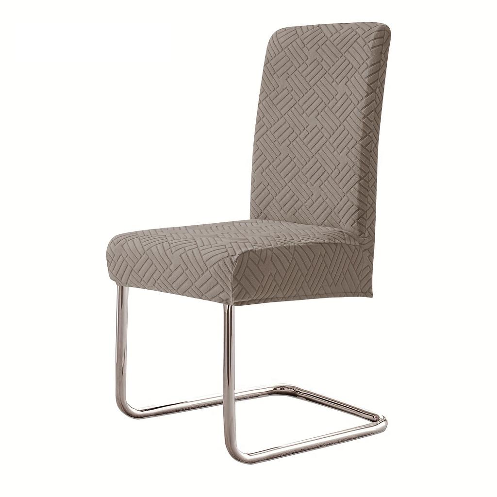 1/4/6pcs Jacquard Dining Room Chair Covers Adjustable Removable Seat Slipcovers for Dining Kitchen Hotel Wedding Banquet