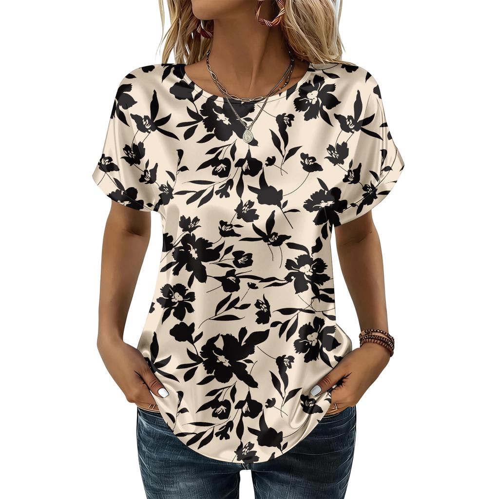 Women's Fashionable Casual Vintage Printed Top