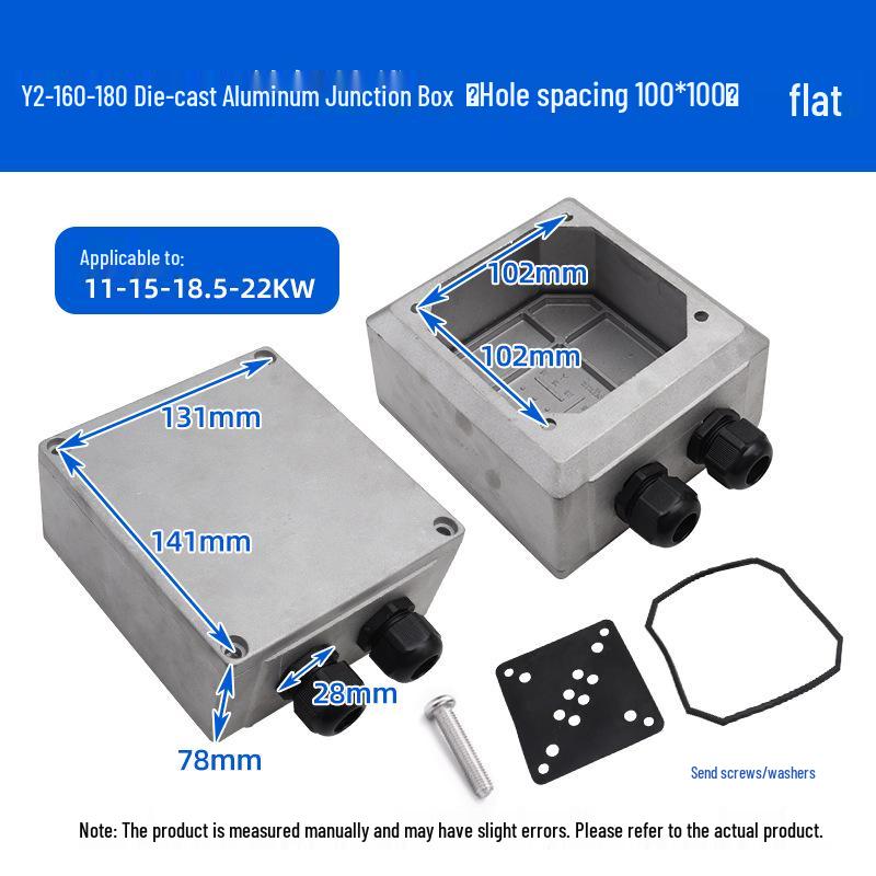 Motor trifazat YS 380V cu carcasă din aluminiu, 0,37-4 kW cu cutie de joncțiune