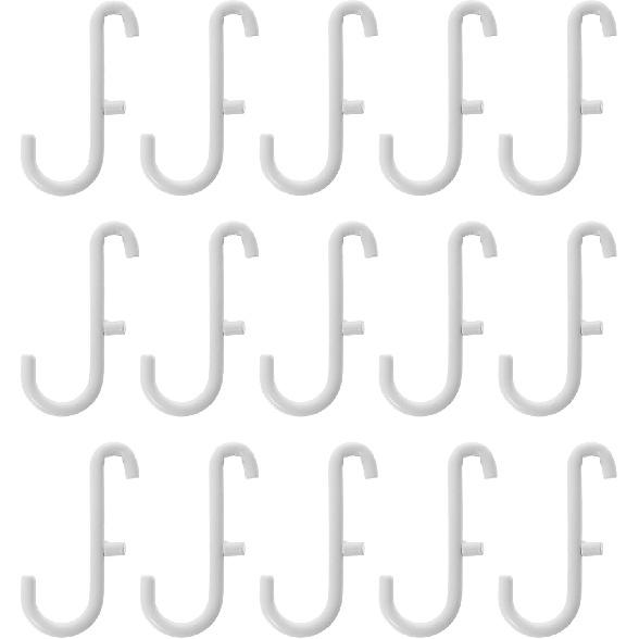 

Крючки Икеа СКАДИС (Подходит для перфорированной панели СКАДИС), Белый, 6x2,5 сантиметра - Набор из 15 штук