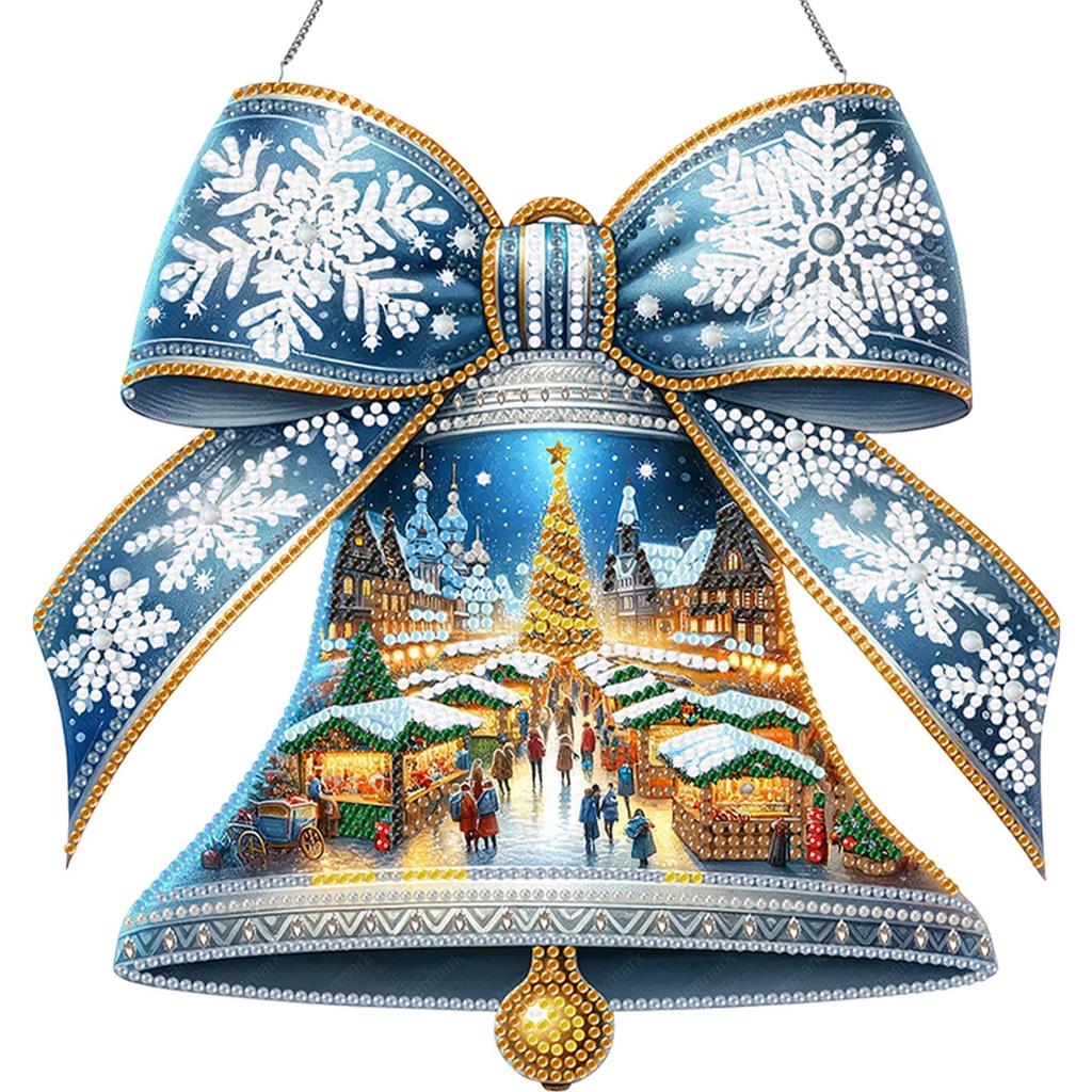 DIY 2D Flat Acrylic Special Shaped Rhinestone Diamond Art Window Pendants for Home Decoration and Gift