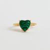 Viollina Petite Heart Ring_Green
