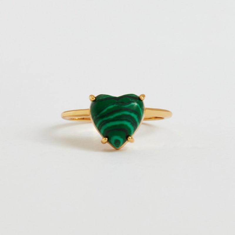 

viollina Petite Heart Ring_Green 02.M(13)