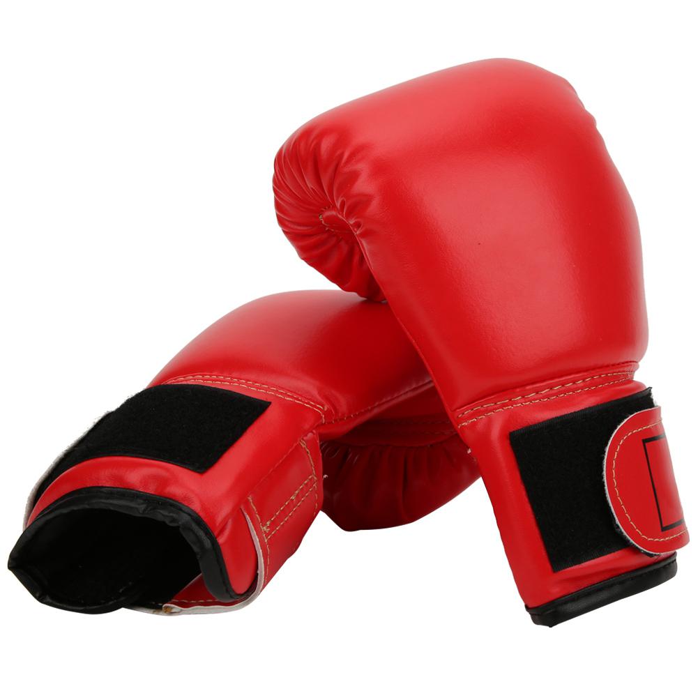 Breathable PU Leather Boxing Gloves Kid Sanda Sparring Sandbag Mitts Training EquipmentPink
