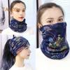 Women Thermal Hat Cycling Neck Warmer Lightweight Colorful Printing Headband High Elasticity Anti-slip Scarf Cold Warm Weather Multi-Functional