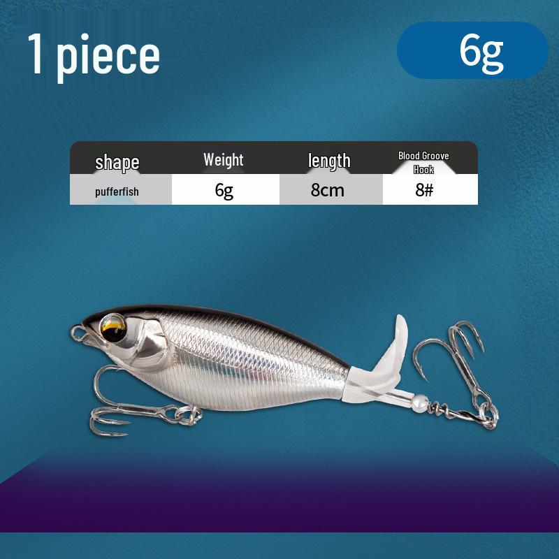 Floating Surface Tractor Lure for Freshwater Fish: Mandarin, Bass, Black Carp - Remote Casting Artificial Bait