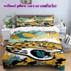 Jacksonville Jaguars Pattern Bedding Quilt Set Quilt Cover Pillowcase Home Decoration Birthday Gift (1 * duvet cover + 2 * pillowcase, without core)