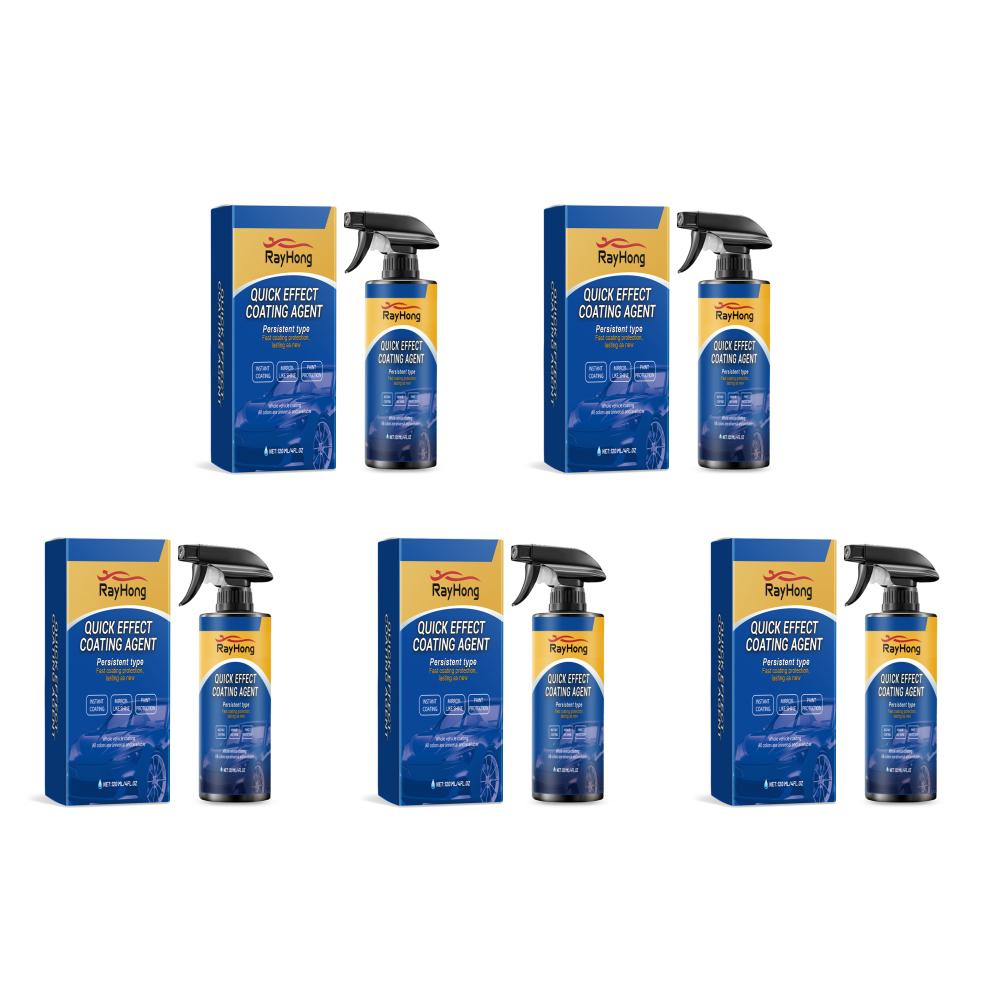 1-5 Stück 120ML Schnelltrocknendes Auto-Politur-Pflegespray Keramikbeschichtungs-Spray Auto-Beschichtung Hydrophobe Schicht für die Auto-Politur