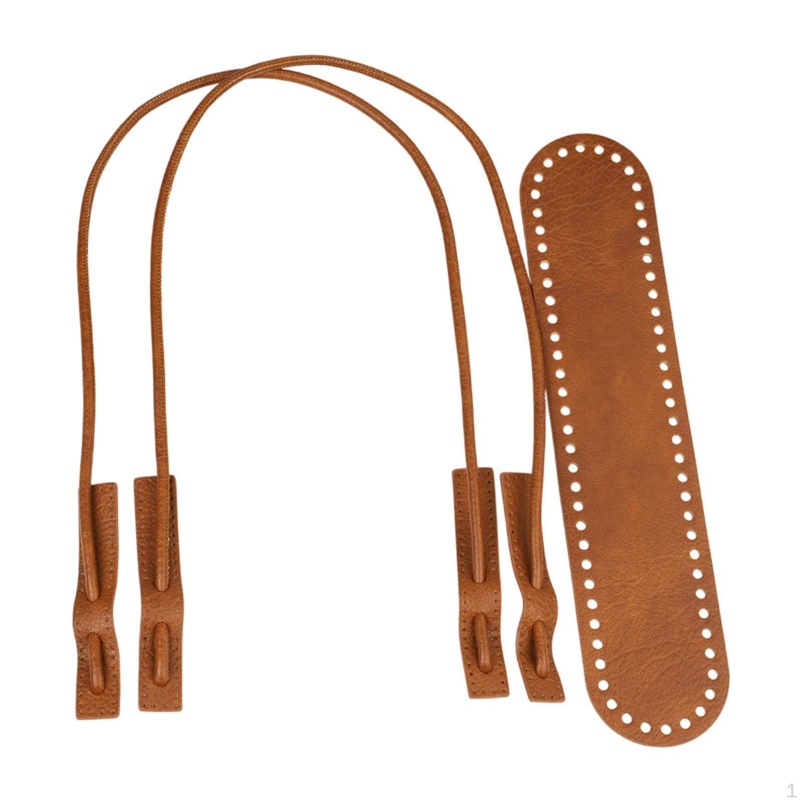 

Сумка из искусственной кожи, набор для вязания крючком, материал для сумки через плечо коричневый