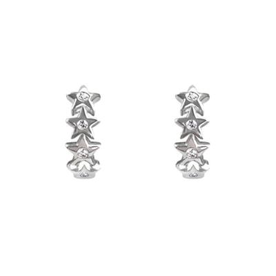 VVV Line Star One-Touch Ring Earrings