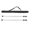2pcs Camping Tent Poles Aluminum Alloy Adjustable 95 to 235cm Telescopic Canopy Supporting Rods with Storage Bag for